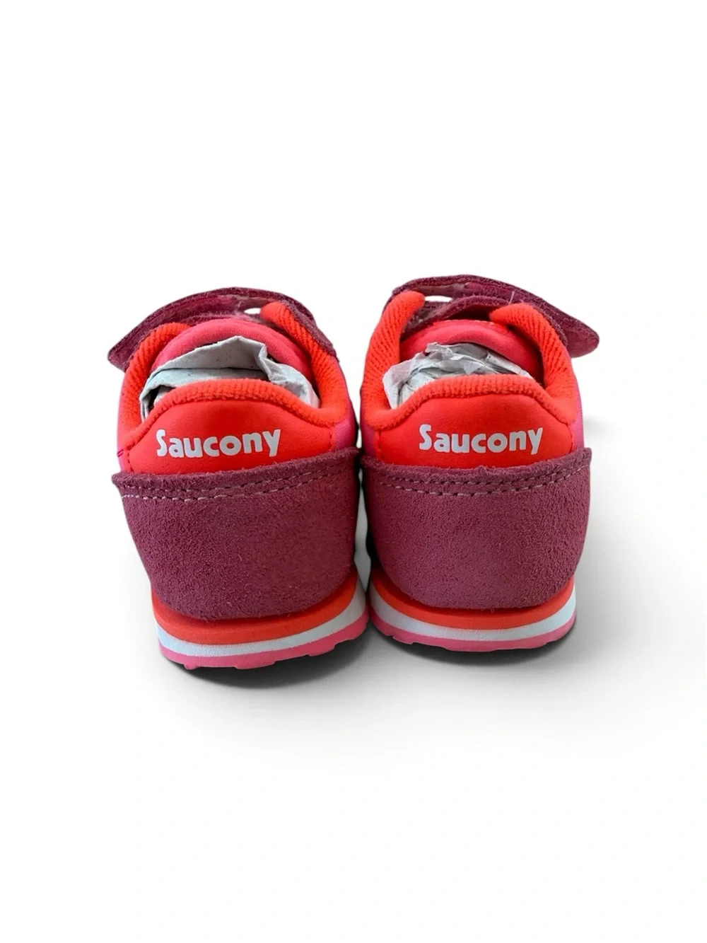 Saucony Kids Pink Velcro Athletic Shoes